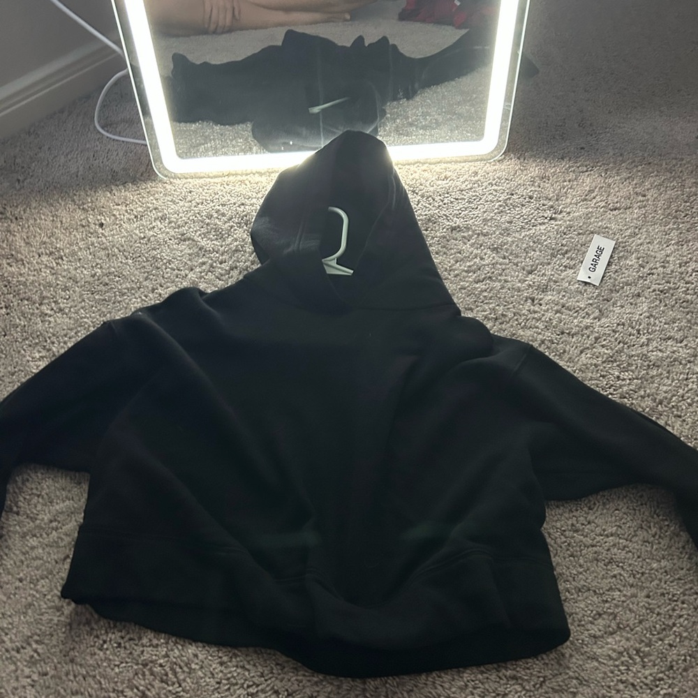 Old Navy Black Hooded Sweater